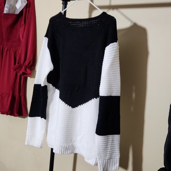 NWT Shermie Women's Cute Heart Pattern‎ Casual Knitted Sweater - Picture 3 of 11